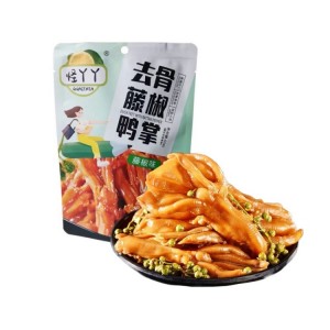 怪丫丫 去骨藤椒鸭掌 藤椒味 60g（30包/箱）保质期到24.12.31