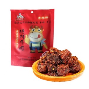 郑新初烤鲜牛肉 香辣味味 40g（50包/箱）到期日25.12.4